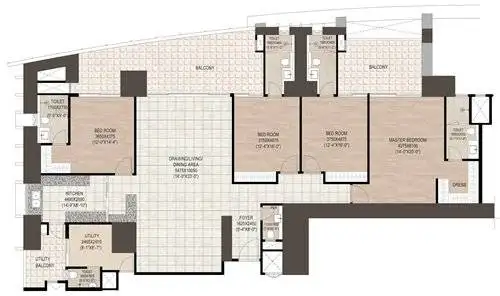 dlf privana floor plan